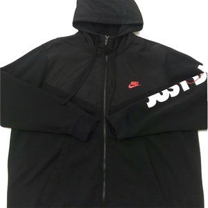 Nike Just Do It Mens Hooded Sweater Jacket Black